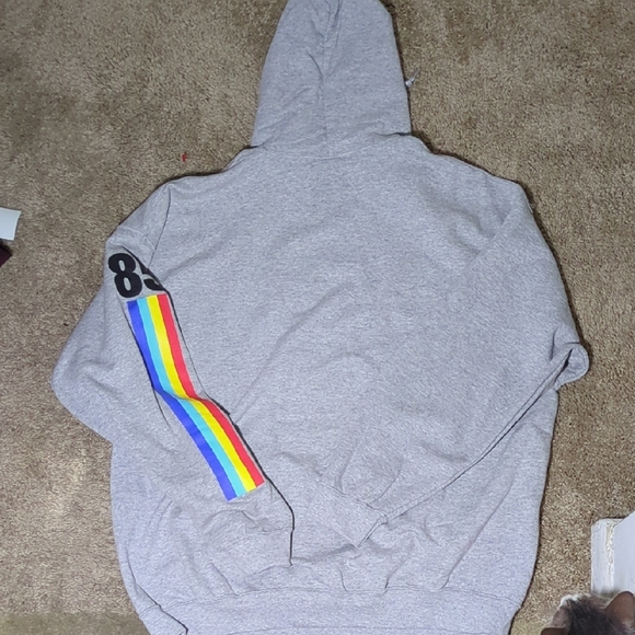 Nintendo Super Mario Gray Hoodie with Rainbow Accents For Gay Pride $40 - Picture 5 of 5
